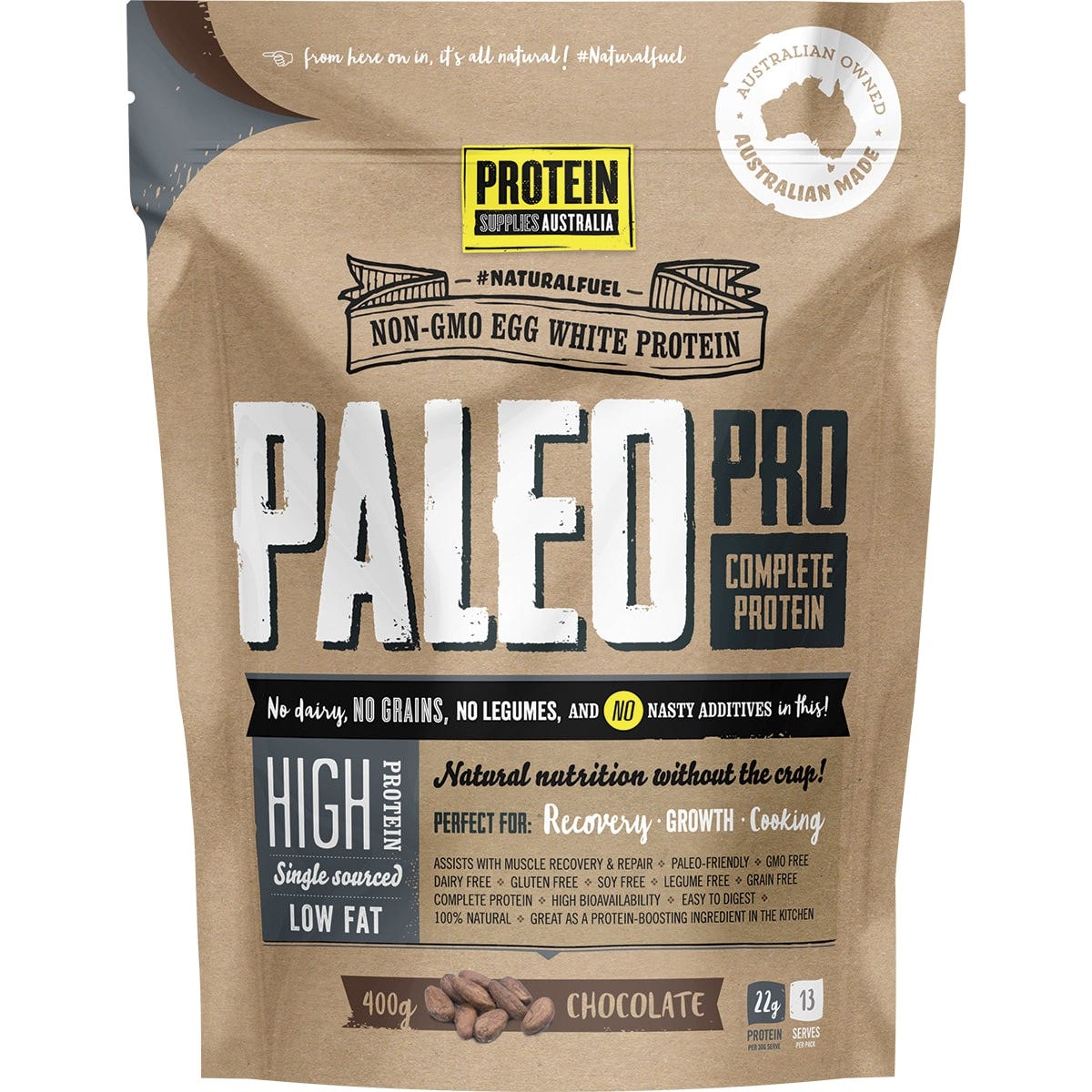 PaleoPro Egg White Protein Chocolate 400g