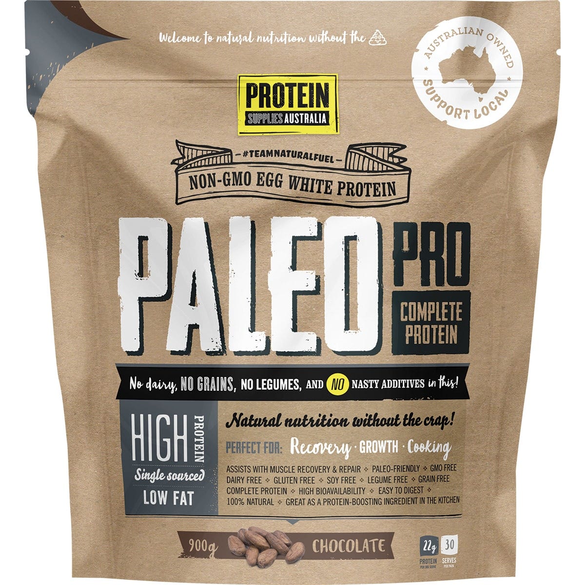 PaleoPro Egg White Protein Chocolate 900g