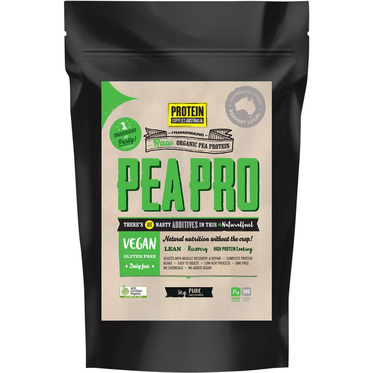 PeaPro Raw Pea Protein Pure 3kg