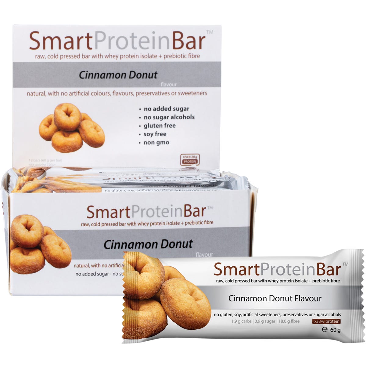 Cinnamon Donut Protein Bar 12x60g