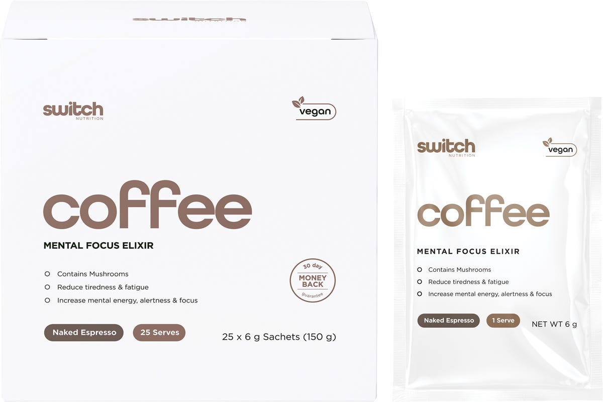 Coffee Mental Focus Elixir Naked Espresso 25pk