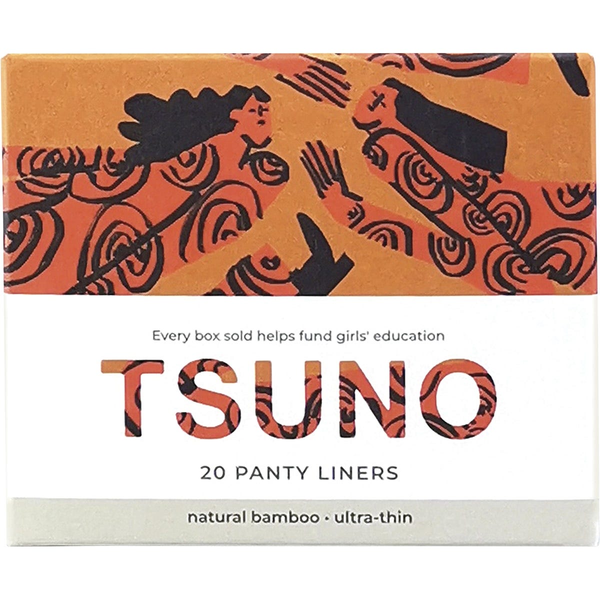 Natural Bamboo Panty Liners Ultra Thin 20pk