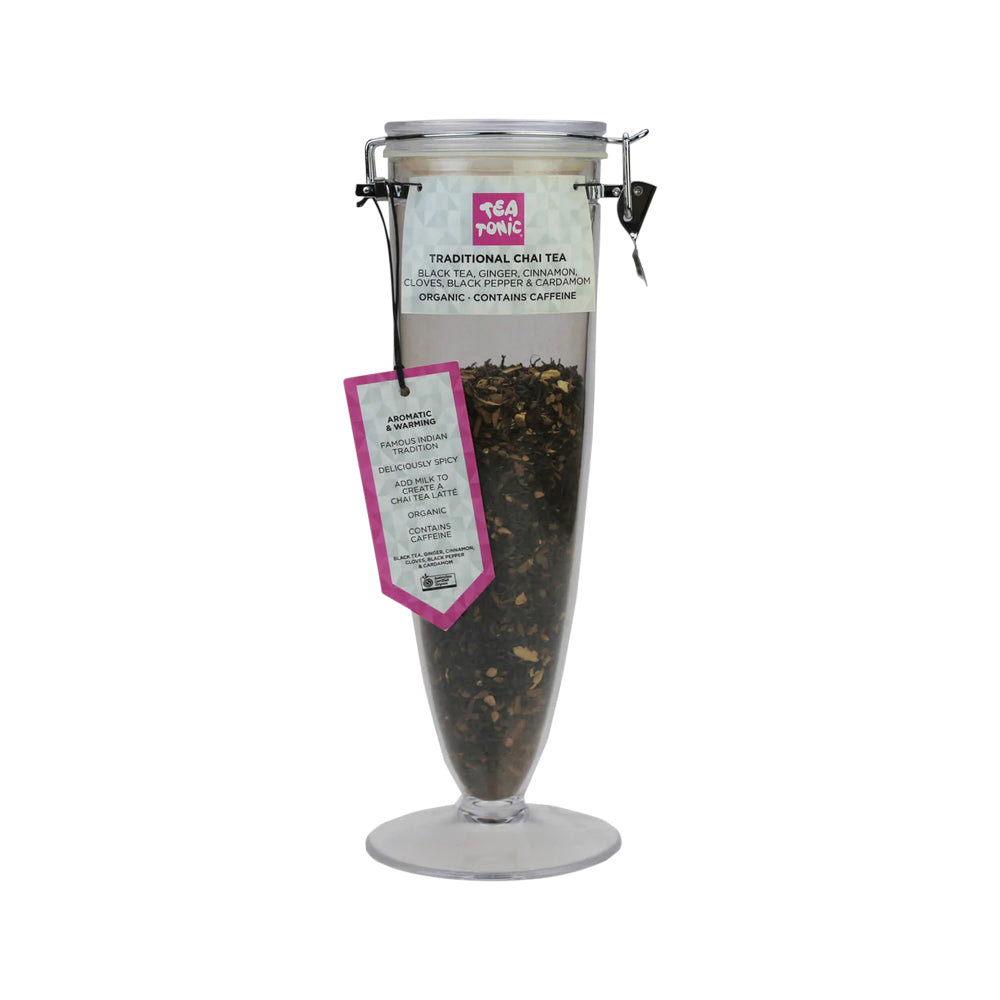 Tea Tonic Display Cone Jar Empty Chai Traditional