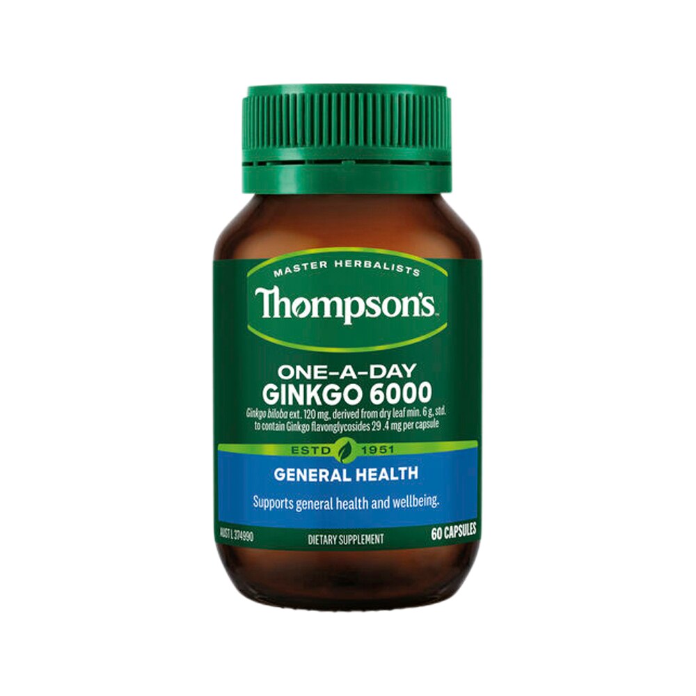 Thompsons One A Day Ginkgo 6000 60c