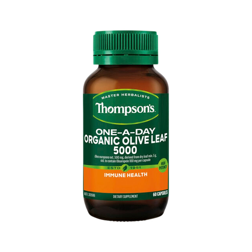 Thompsons One A Day Organic Olive Leaf 5000 60c