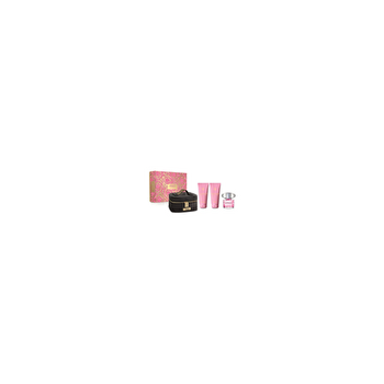 Versace Bright Crystal Woman Set Eau De Toilette 90ml & Bl 100ml & Bath & Sg 100ml & Pouch
