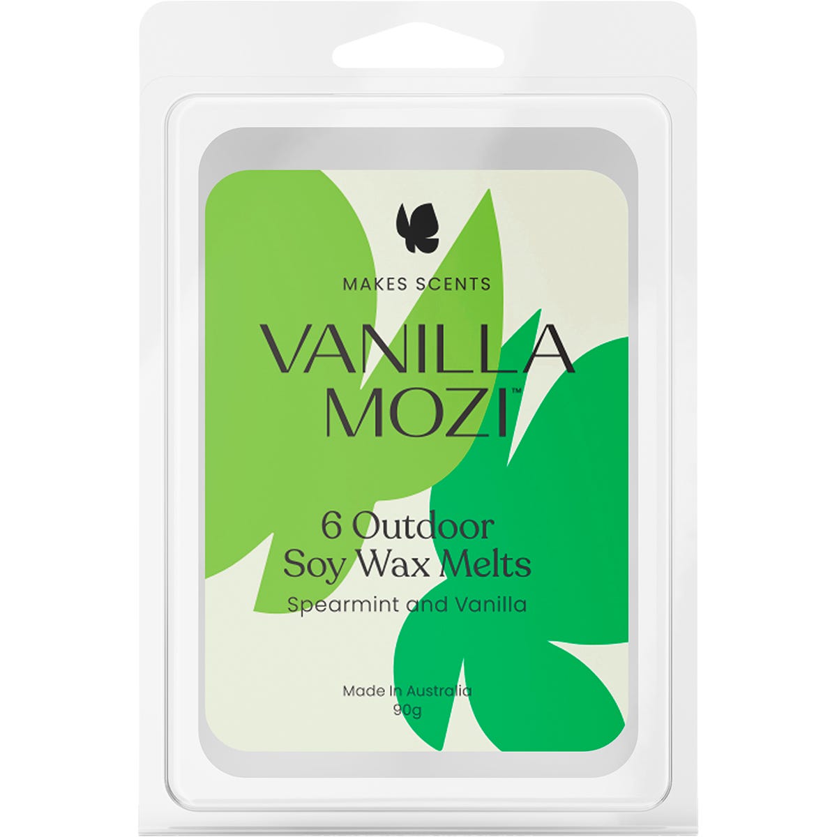 Outdoor Soy Wax Melts Spearmint and Vanilla 6pk