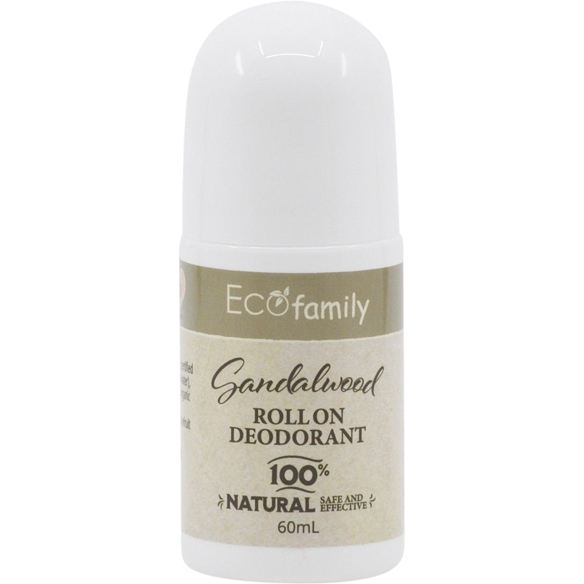 Roll-On Deodorant Eco Family Sandalwood Aluminium Free 60ml