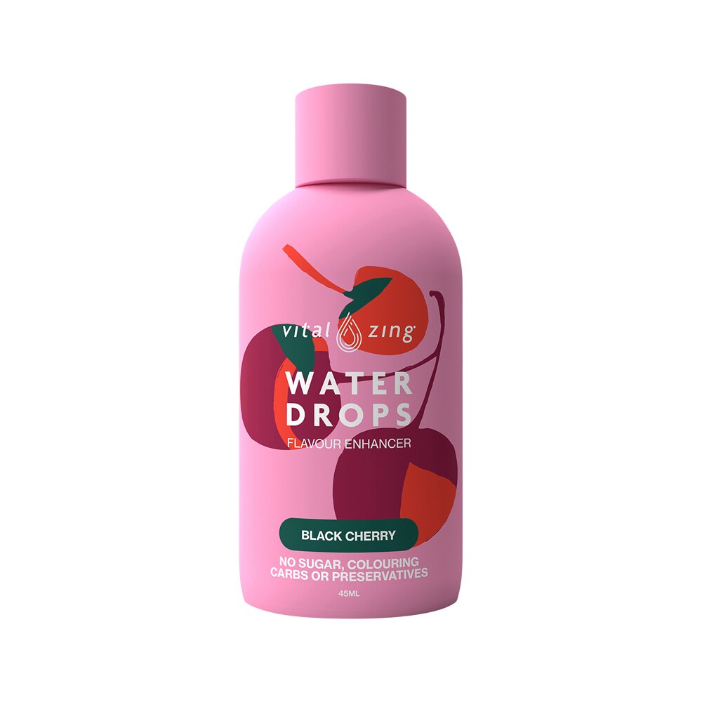 Vital Zing Water Drops Black Cherry 45ml