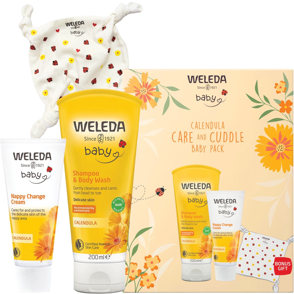 Care & Cuddle Baby Pack Calendula x3