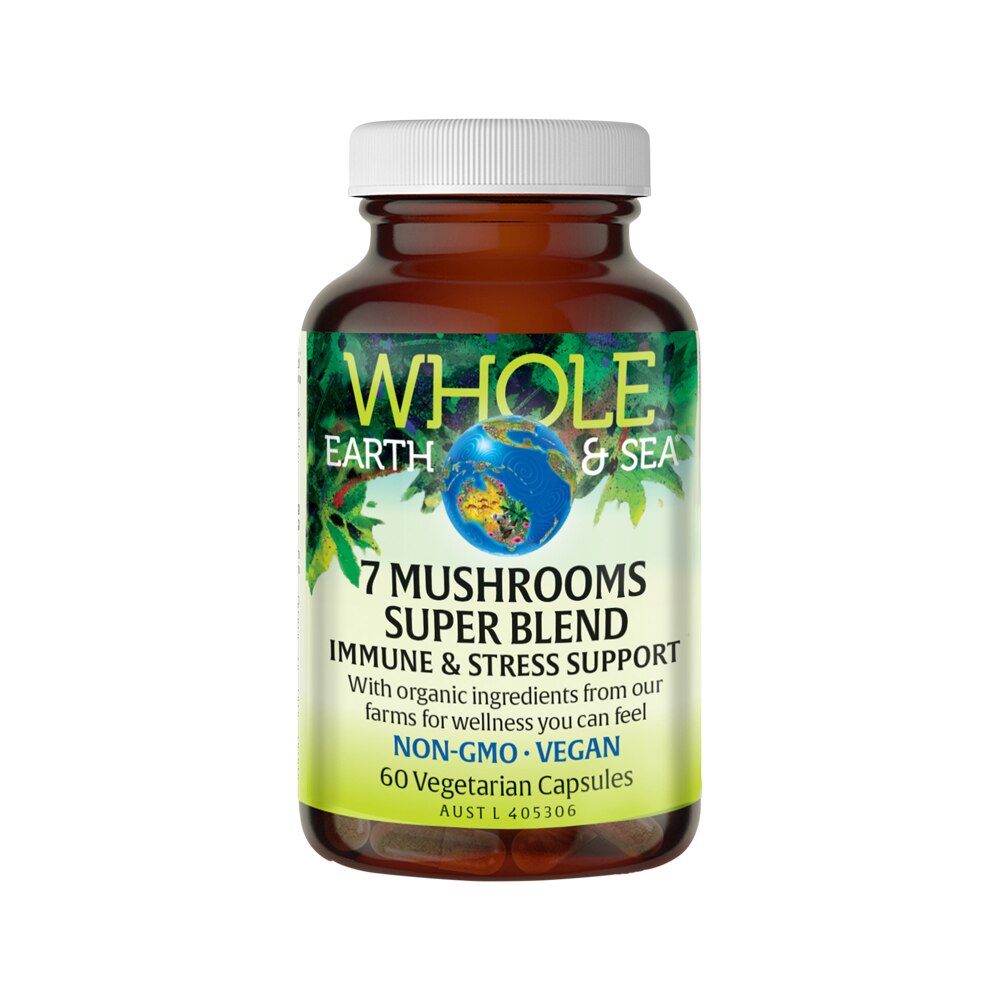 Whole Earth Sea 7 Mushrooms Super Blend 60vc
