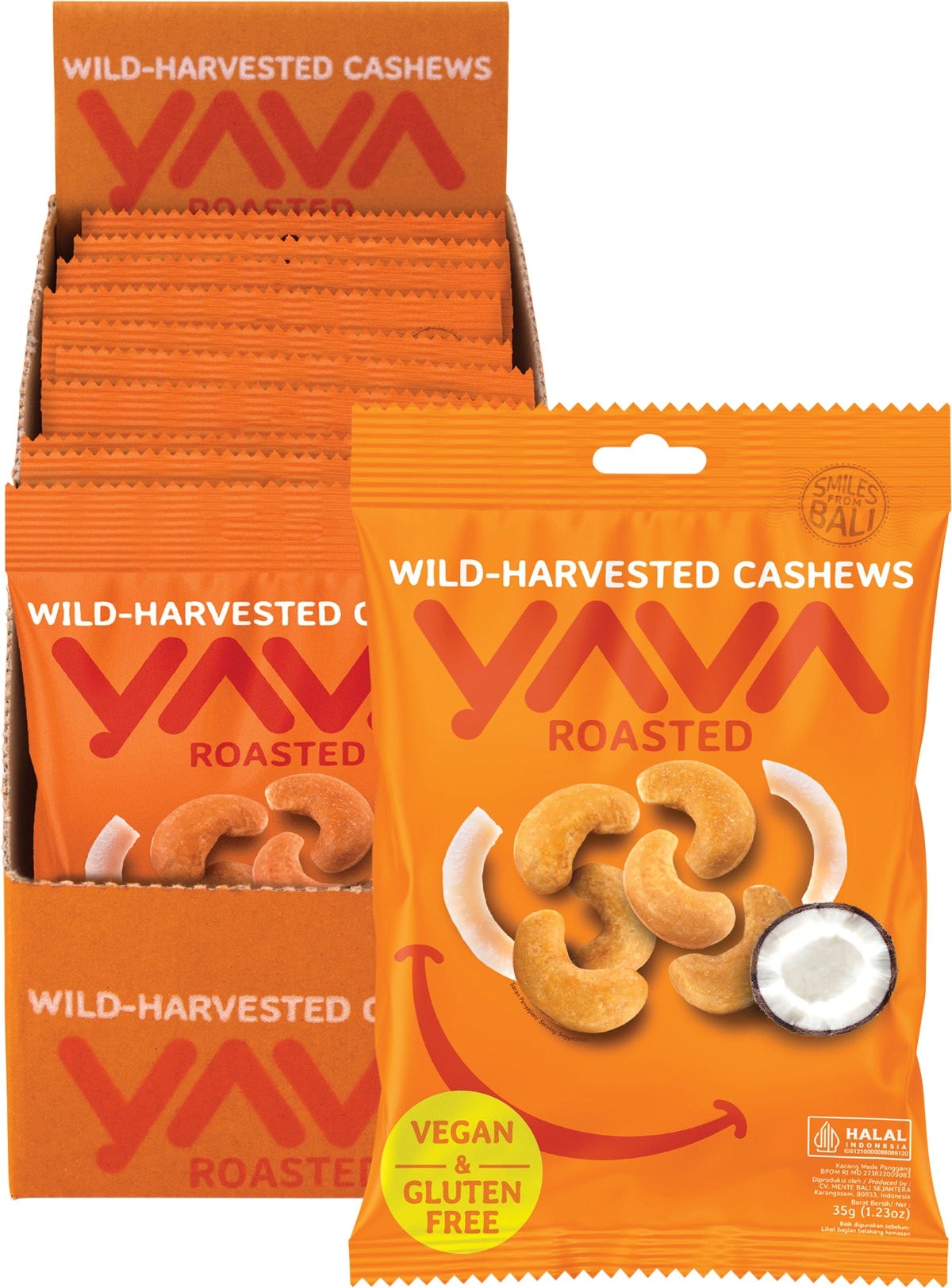 Wild-Harvested Cashews Roasted 10x35g