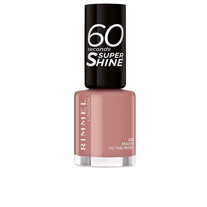Rimmel London 60 Seconds Super Shine # 230 Mauve To The Music 8ml Nail Polish