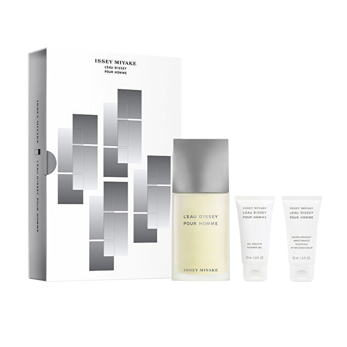Issey Miyake L'eau D'issey Pour Homme Man Set Eau De Toilette 125ml & Sg 50ml & After-shave Balm 50ml