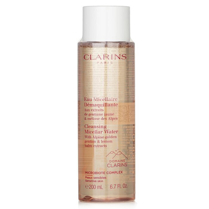 Clarins Cleansing Micellar Water With Alphine Golden Gentian & Lemon Balm Extracts Unisex 200ml Face Cleanser