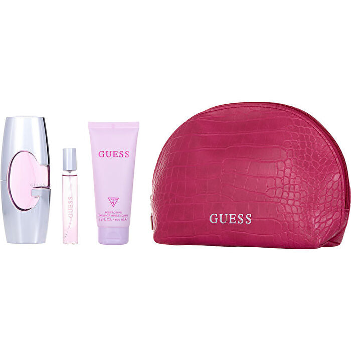 Guess Pink Woman Set Eau De Parfum 75ml & Eau De Parfum 15ml & Bl 100ml & Pouch