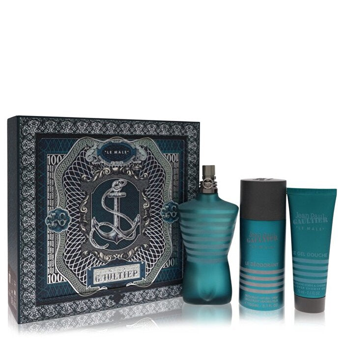 Jean Paul Gaultier Le Male Man Set Eau De Toilette 125ml & Sg 75ml & Deodorant 150ml (new Pack)