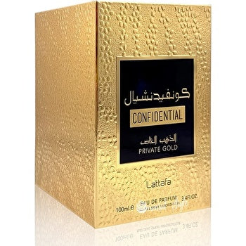 Lattafa Confidential Private Gold Unisex Eau De Parfum 100ml