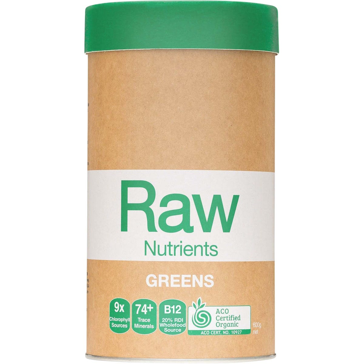 Raw Nutrients Greens Mint & Vanilla Flavour 600g