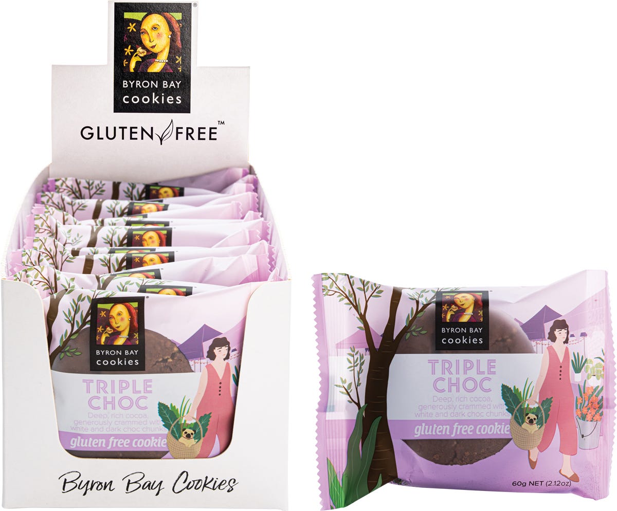 Gluten Free Cookies Triple Choc Fudge 12x60g