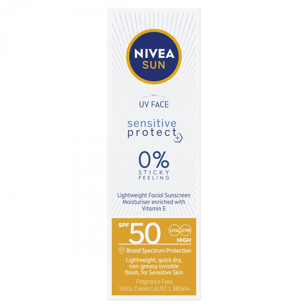 Nivea Sun Uv Face Sensitive Protect Spf50 Cream 50ml