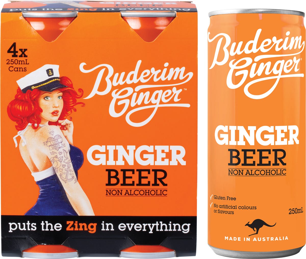 Ginger Beer Non Alcoholic 4x250ml