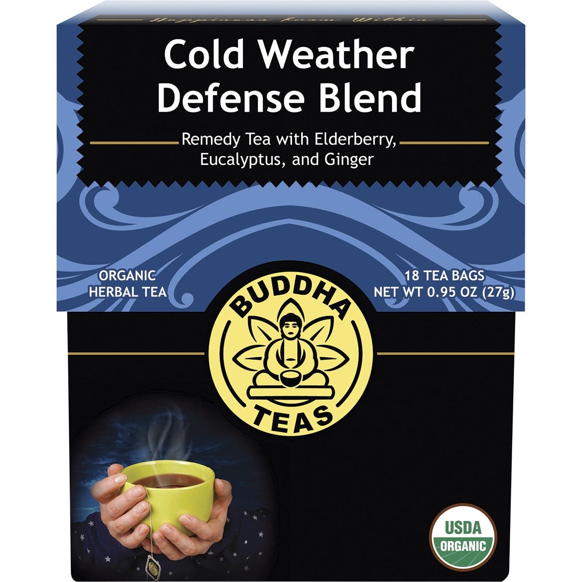 Organic Herbal Tea Bags Cold Weather Defense Blend 18pk