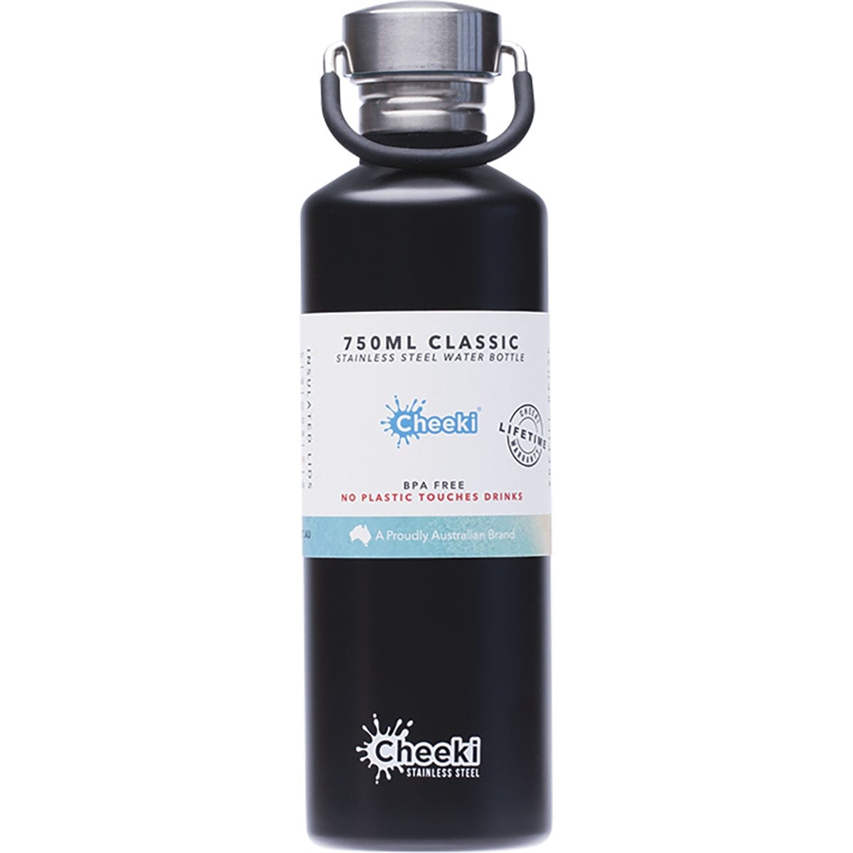 Stainless Steel Bottle Black 750ml