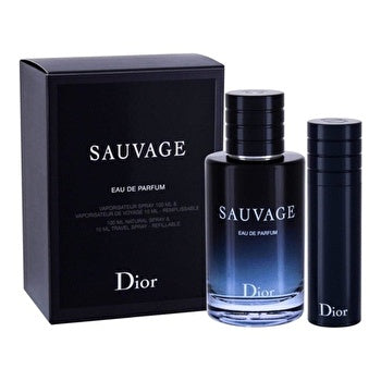 Christian Dior Sauvage Man Eau De Parfum 100ml & 10ml Refillable Travel Set