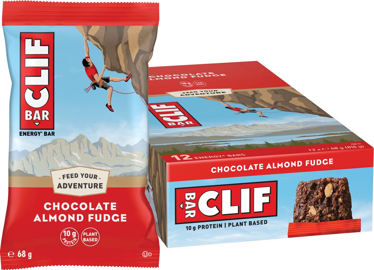 Energy Bar Chocolate Almond Fudge 12x68g