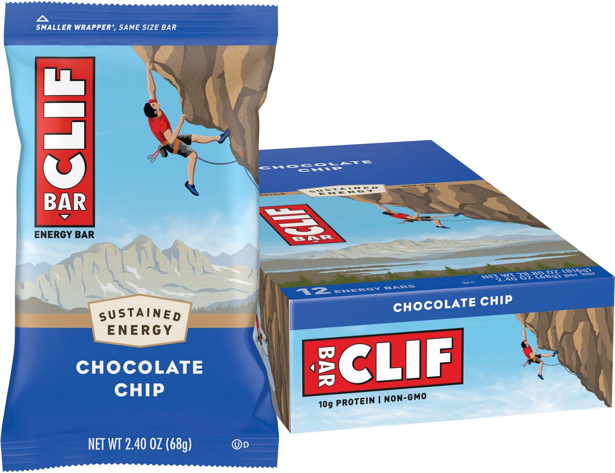 Clif Energy Bar Chocolate Chip 12x68g
