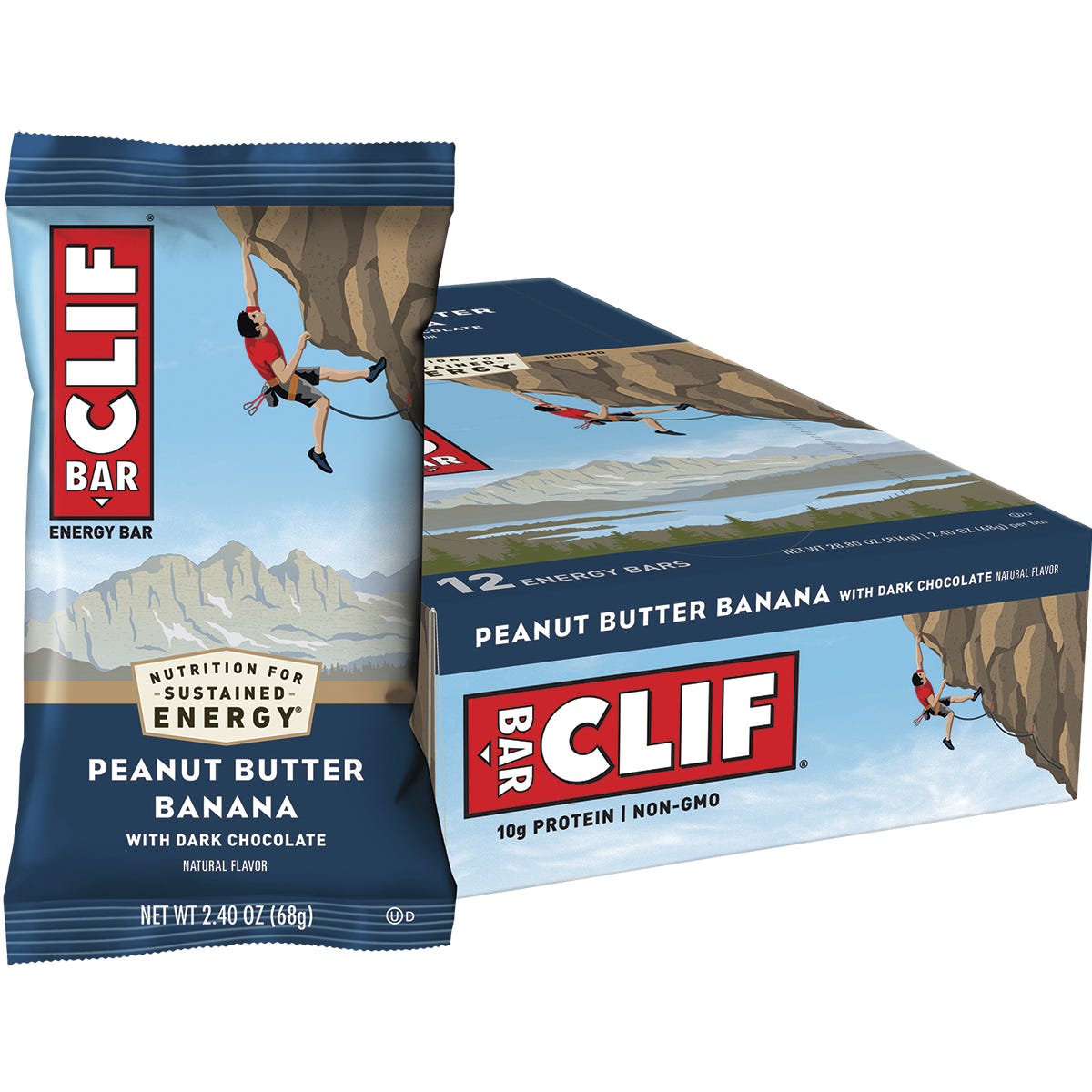 Clif Energy Bar Peanut Butter Banana with Dark Chocolate 12x68g