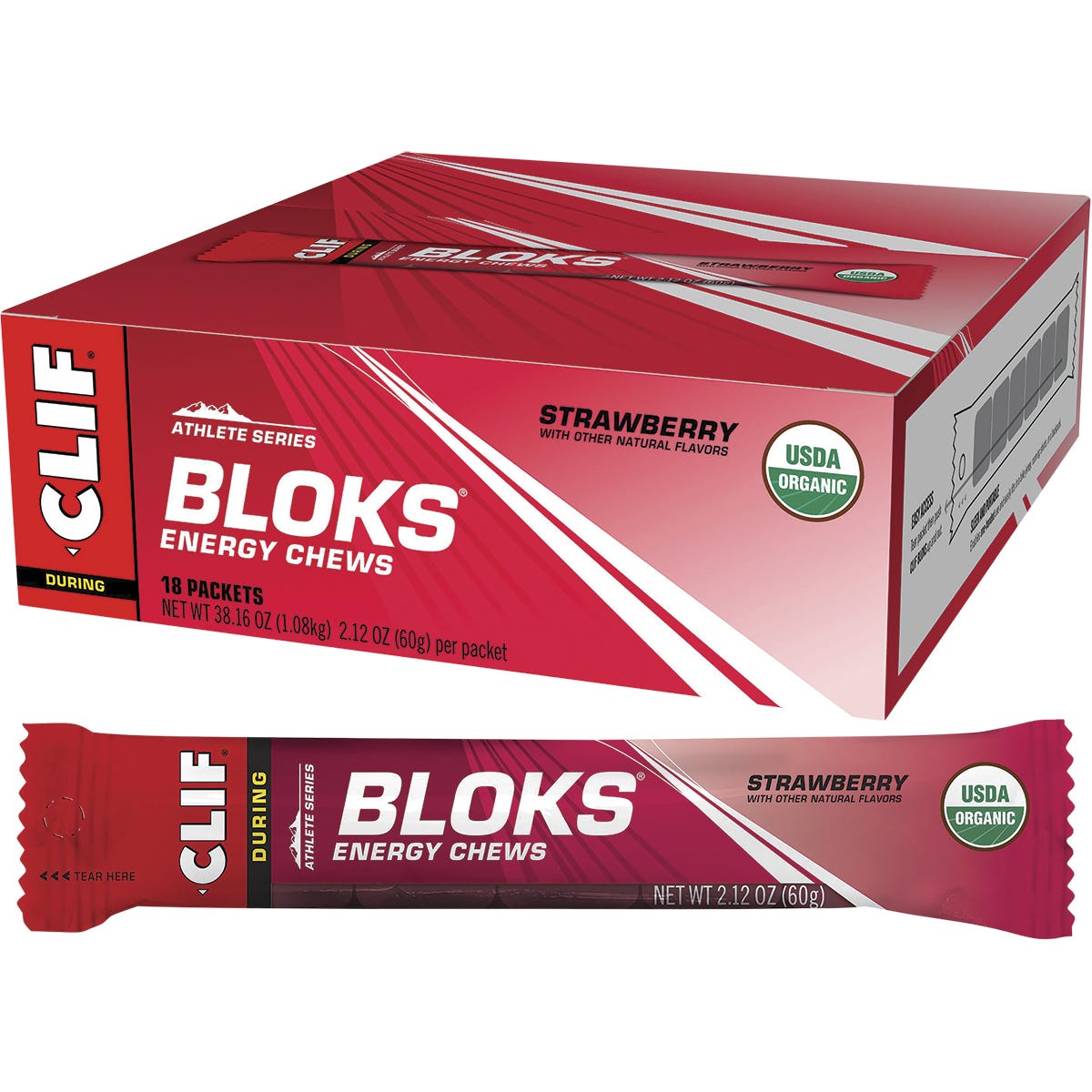 Bloks Energy Chews Strawberry 18x60g