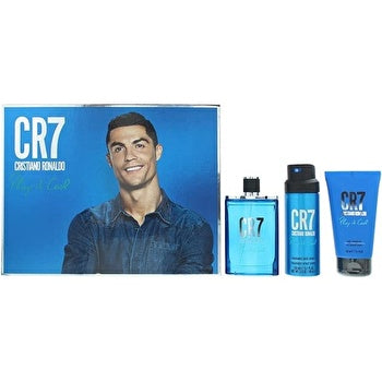 Cristiano Ronaldo Cr7 Play It Cool Man Set Eau De Toilette 100ml & Sg 150ml & Body Spray 150ml