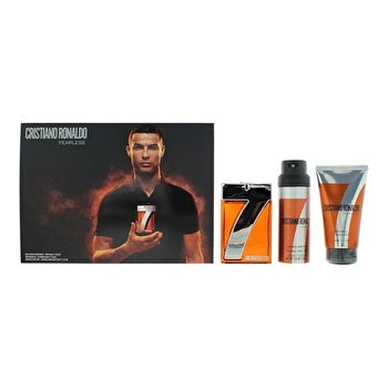 Cristiano Ronaldo Cr7 Fearless Man Set Eau De Toilette 100ml & Sg 150ml & Body Spray 150ml