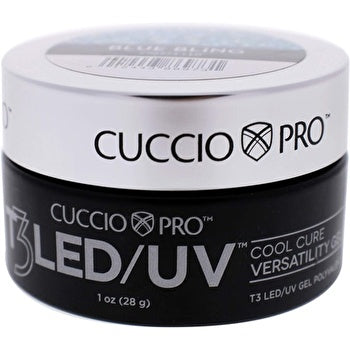 Cuccio Pro T3 Cool Cure Versatility Blue Bling Woman 1oz Nail Gel