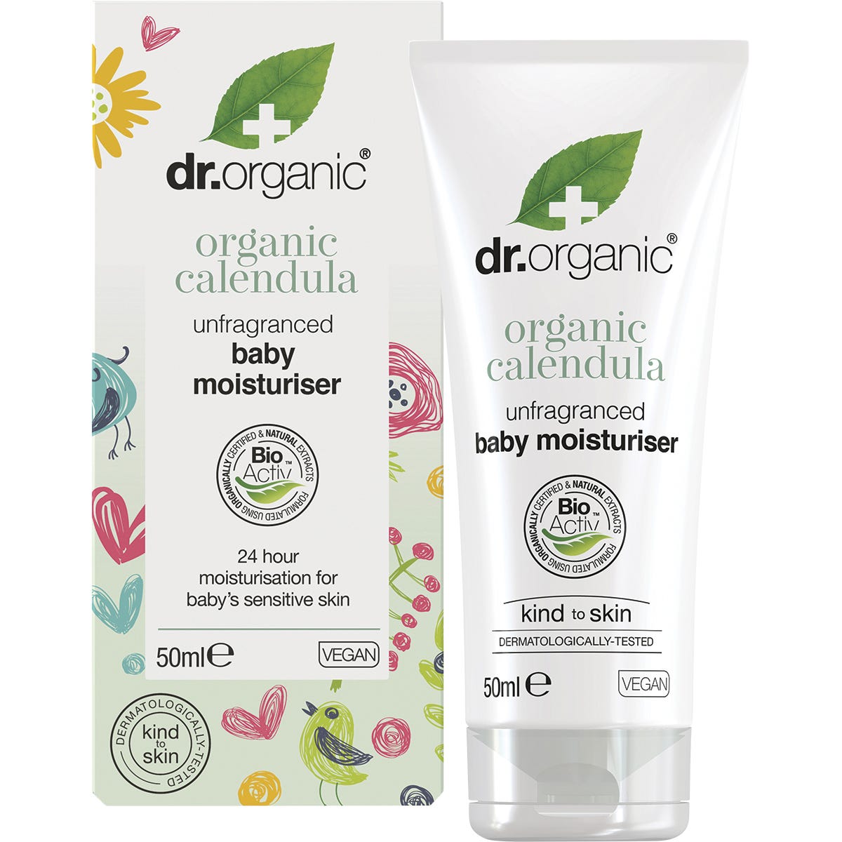 Unfragranced Baby Moisturiser Organic Calendula 50ml