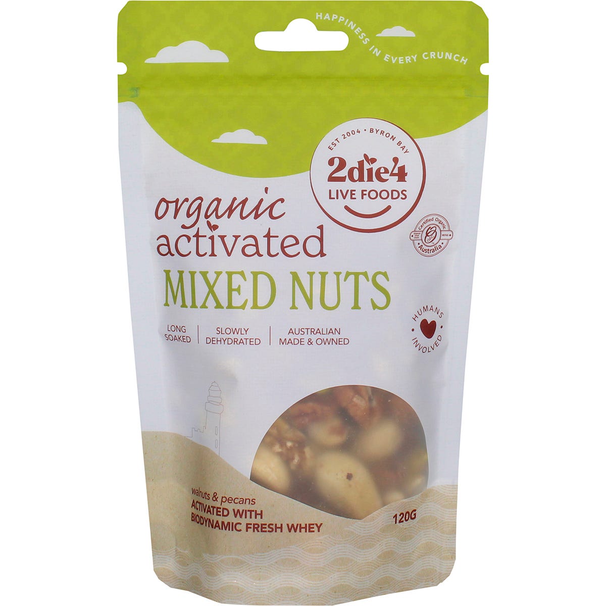 Organic Activated Mixed Nuts Activated with Fresh Whey 120g