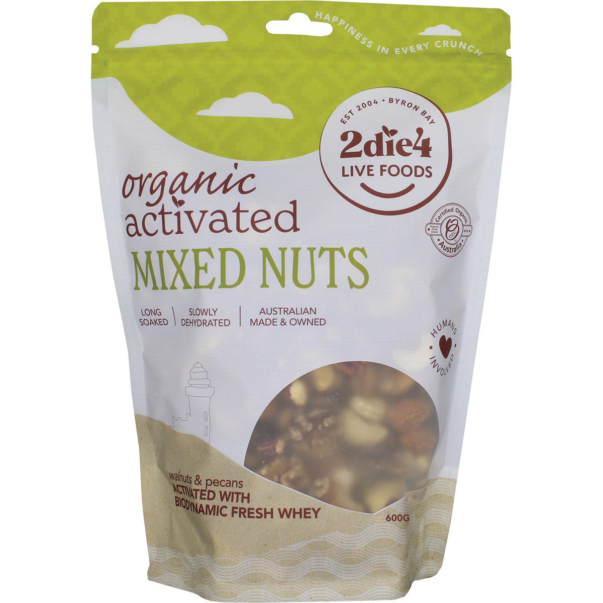 Organic Activated Mixed Nuts Activated with Fresh Whey 600g