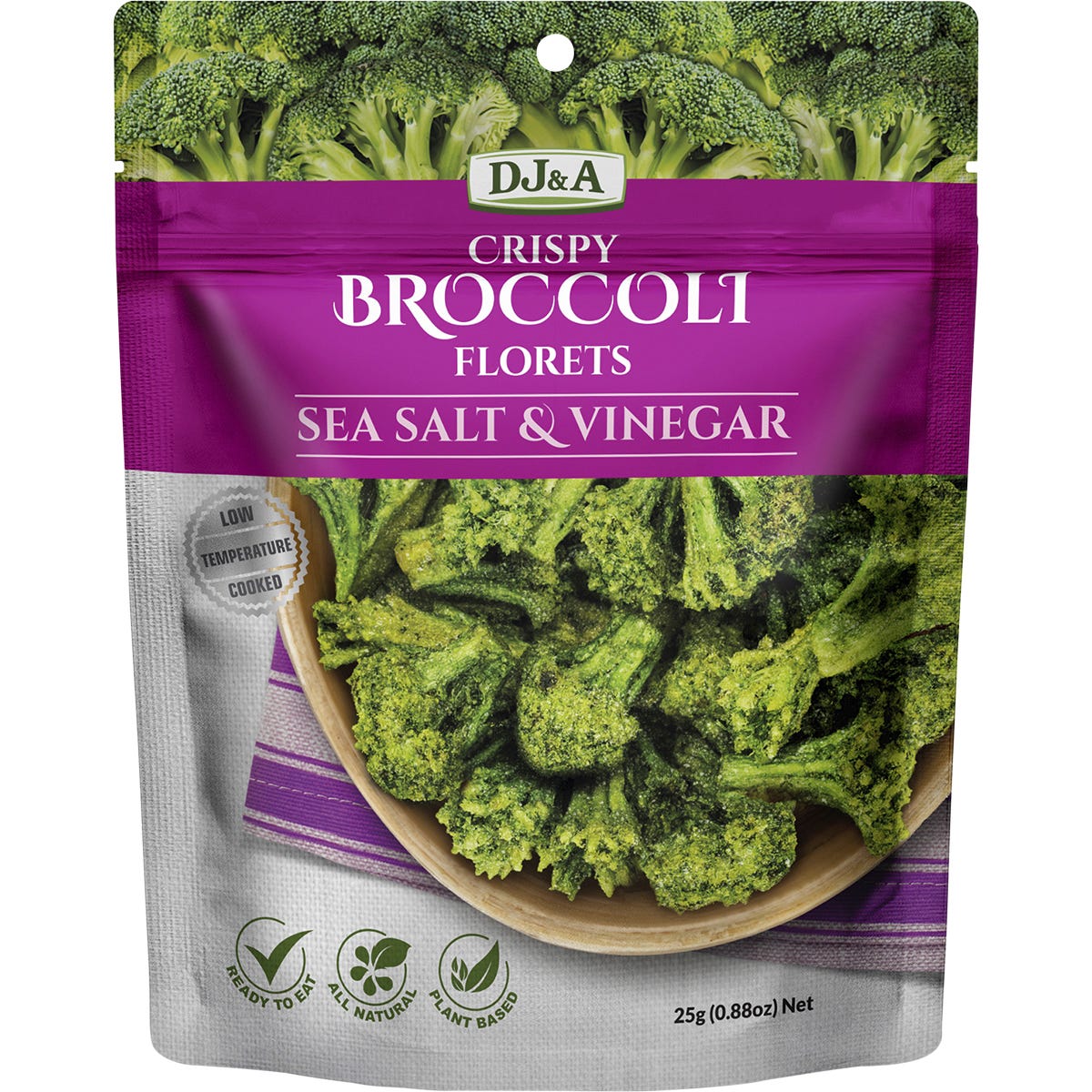 Crispy Broccoli Florets Sea Salt & Vinegar 12x25g