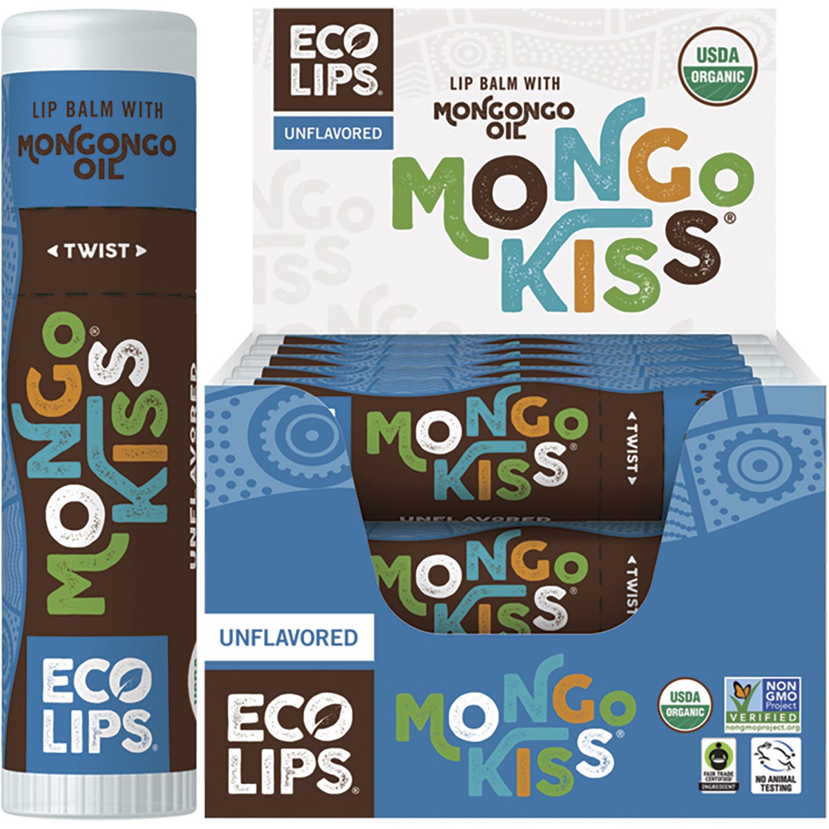 Lip Balm Mongo Kiss Unflavoured 15x7g