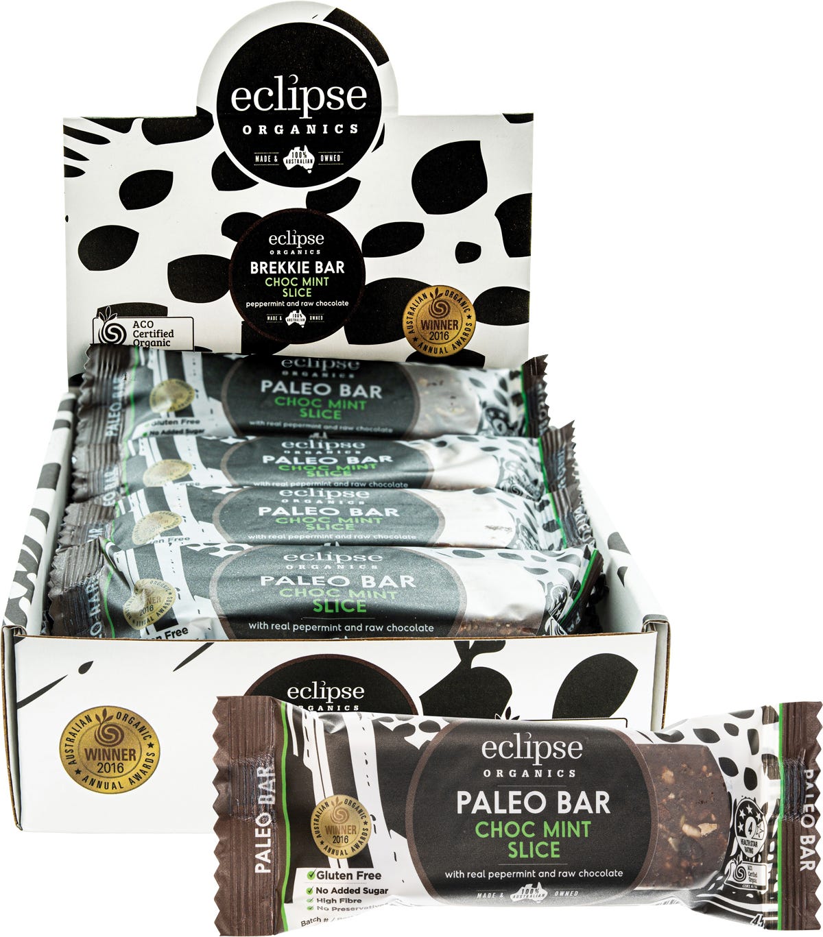 Raw Paleo Bar Choc Mint Slice 12x45g