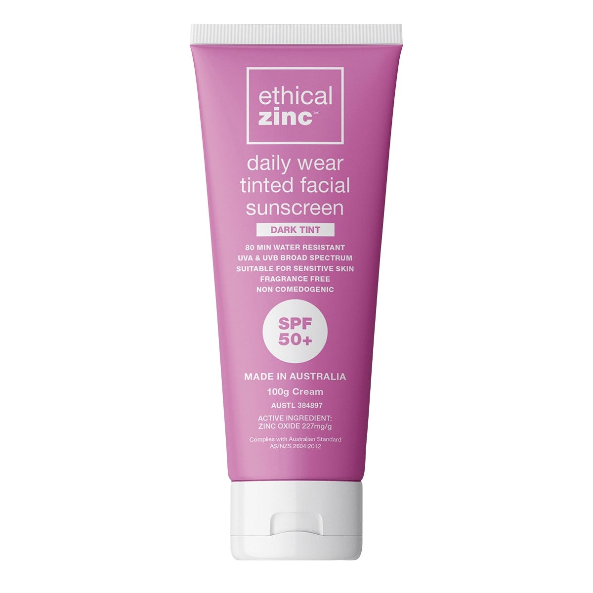 Daily Wear Tinted Facial Sunscreen Dark Tint SPF 50+ 100g