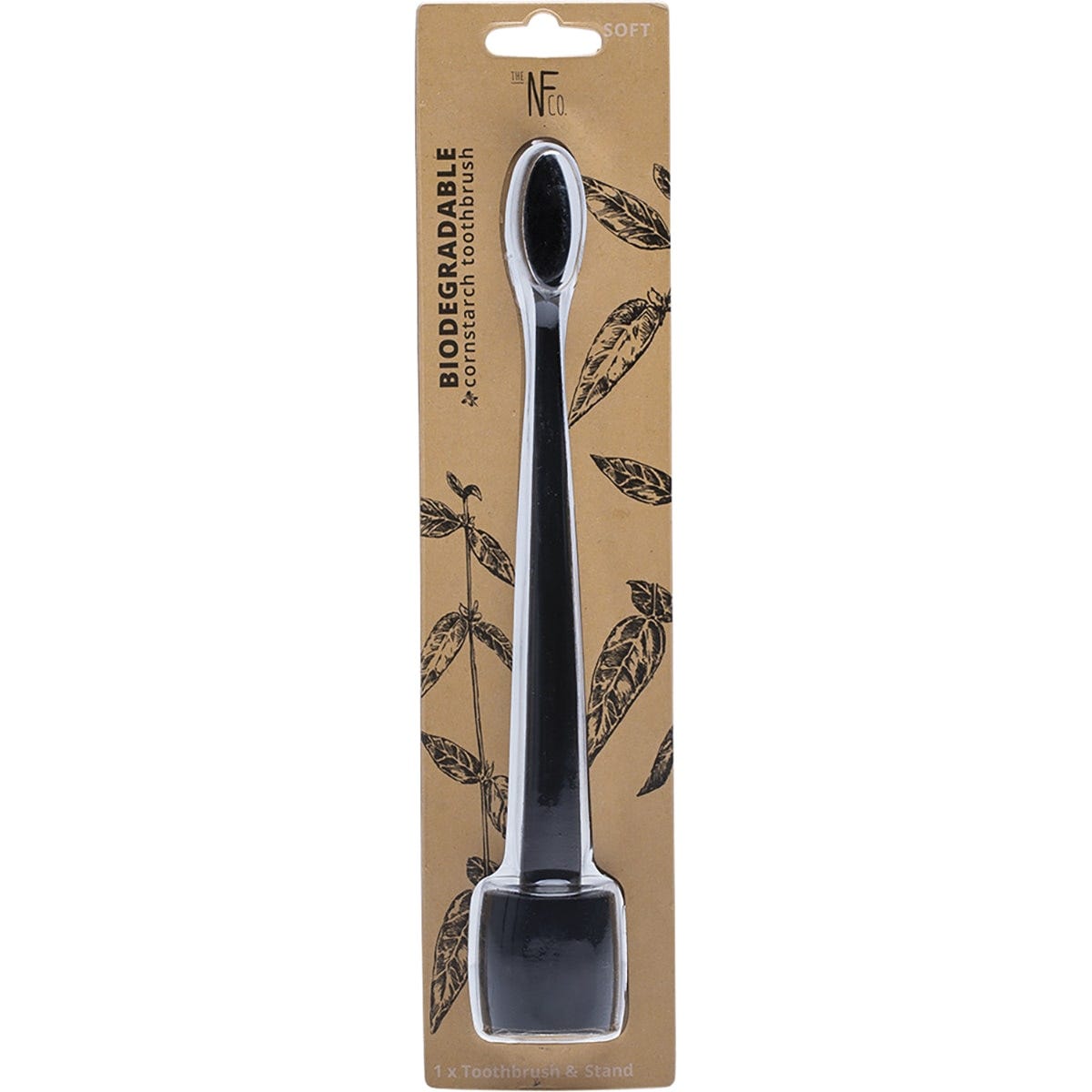 Bio Toothbrush & Stand Soft Pirate Black x8