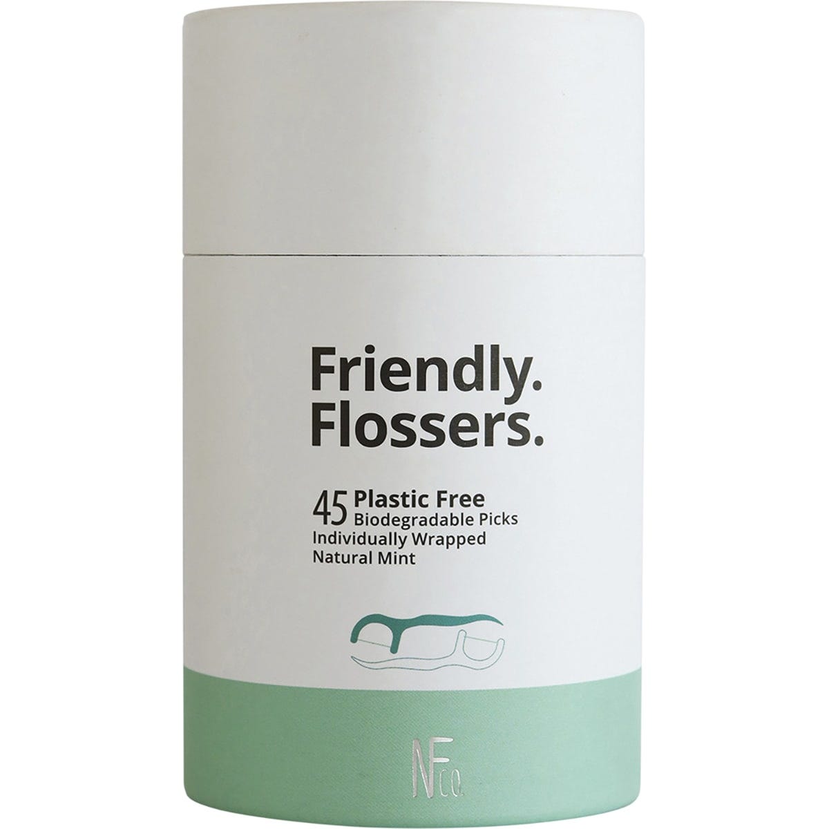 Friendly Flossers Bio Dental Picks Natural Mint 8x45pcs