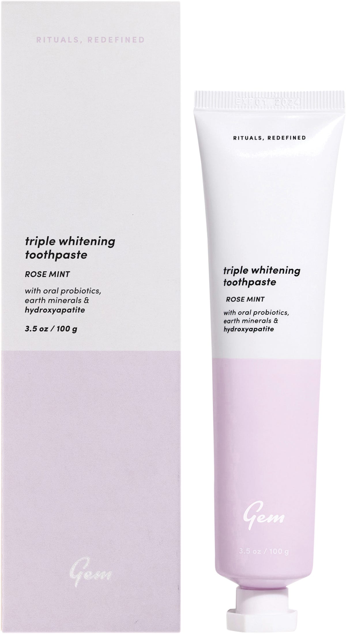 Toothpaste Triple Whitening Rose Mint 100g