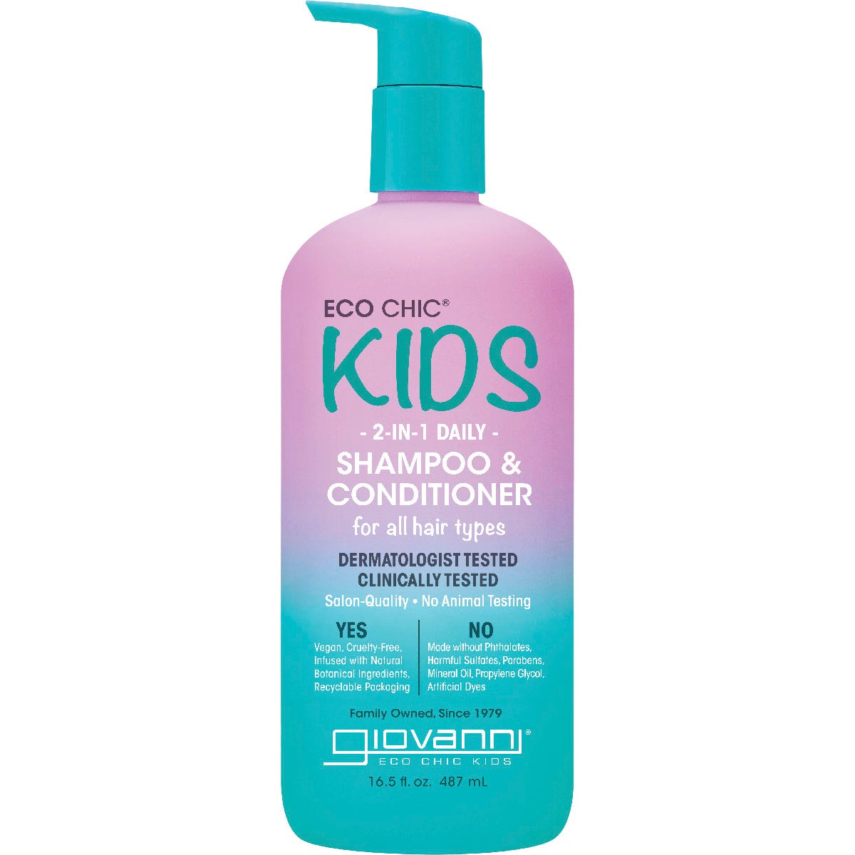 Eco Chic Kids 2-in-1 Daily Shampoo & Conditioner 487ml