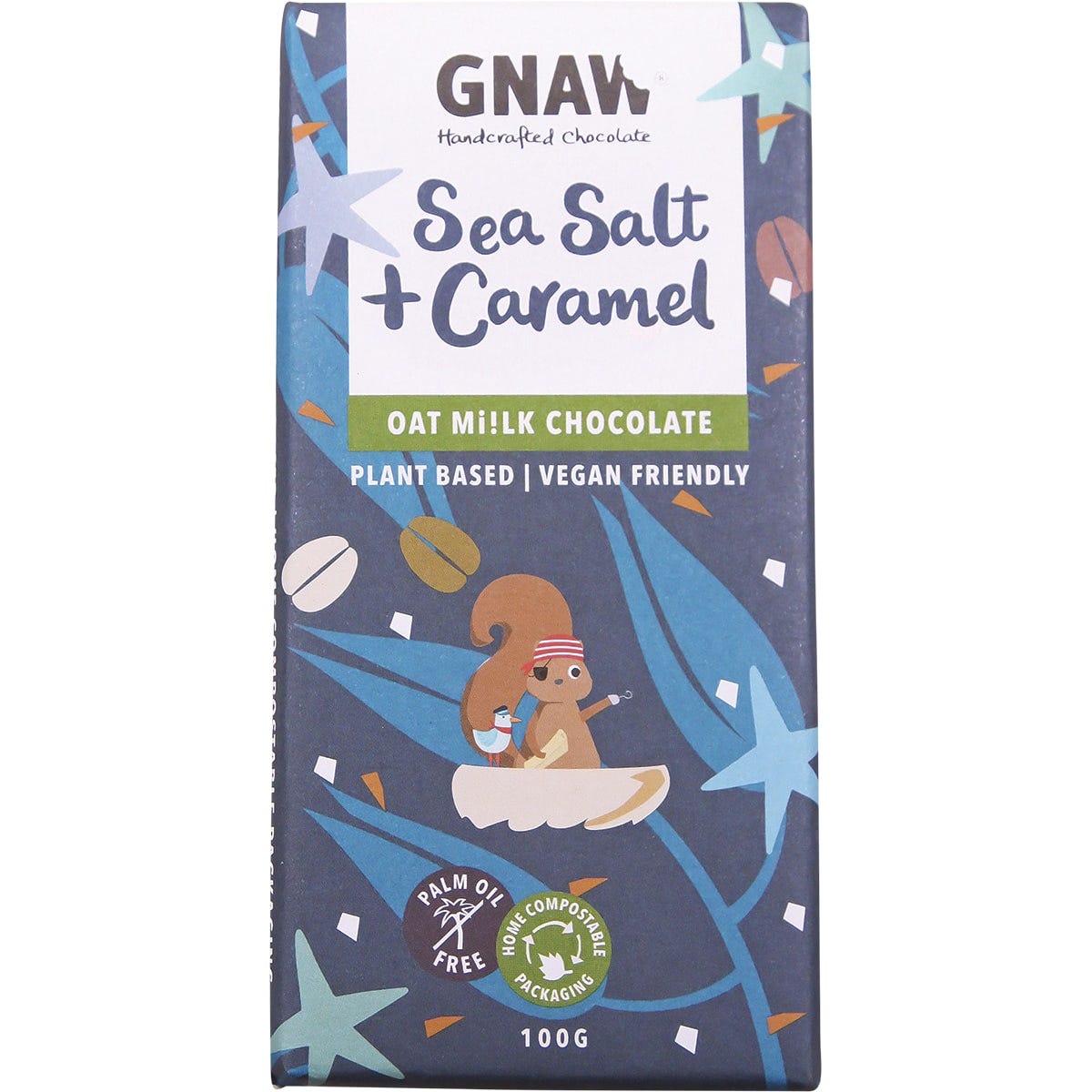 Handcrafted Oat Mi!lk Chocolate Sea Salt + Caramel 12x100g