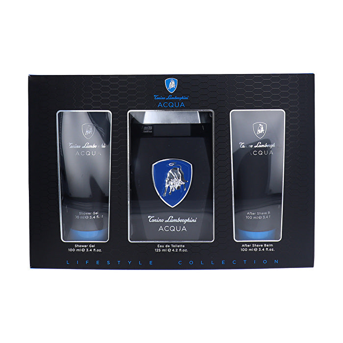 Tonino Lamborghini Acqua Man Set Eau De Toilette 125ml & Sg 100ml & Asb 100ml