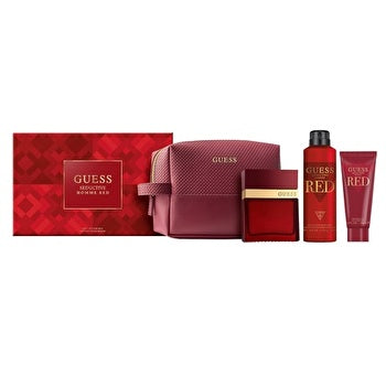 Guess Seductive Homme Red Man Set Eau De Toilette 100ml & Body Spray 226ml & Sg 100ml & Pouch